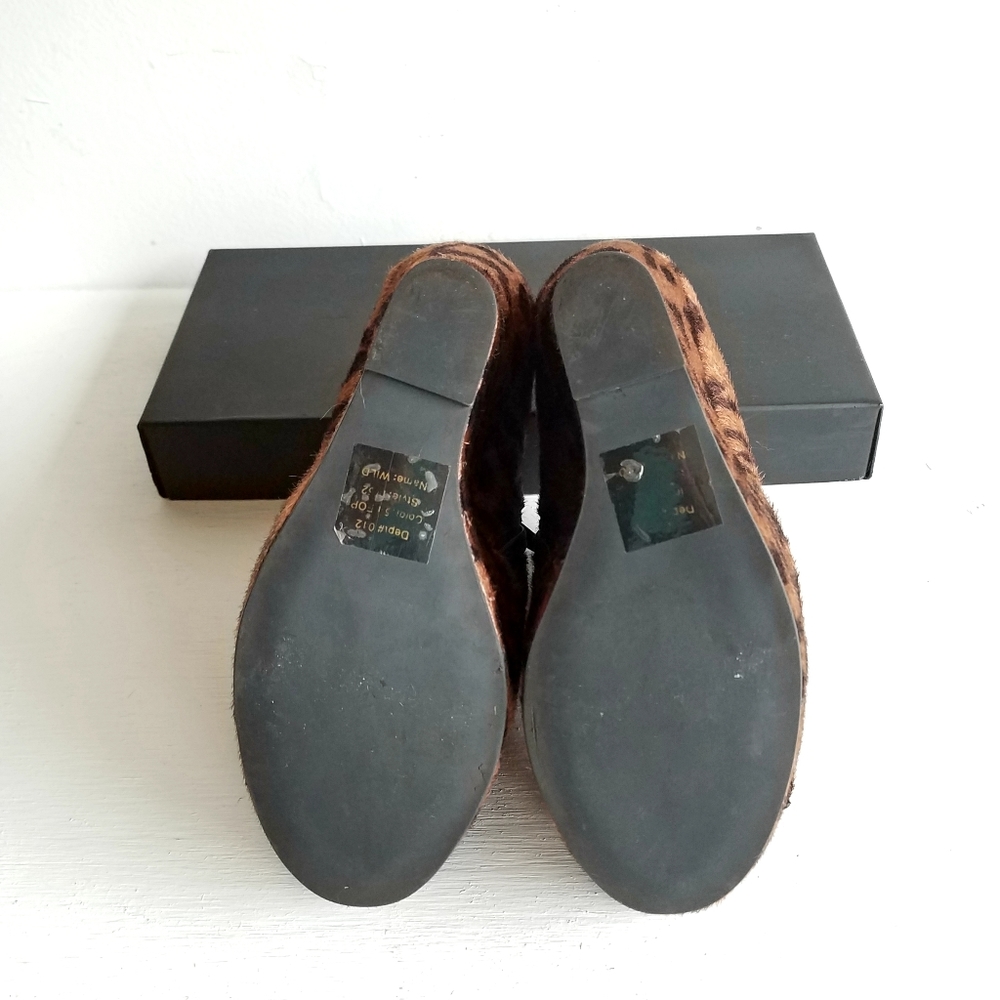 Open Toe Leopard Platform Bootie - image 4